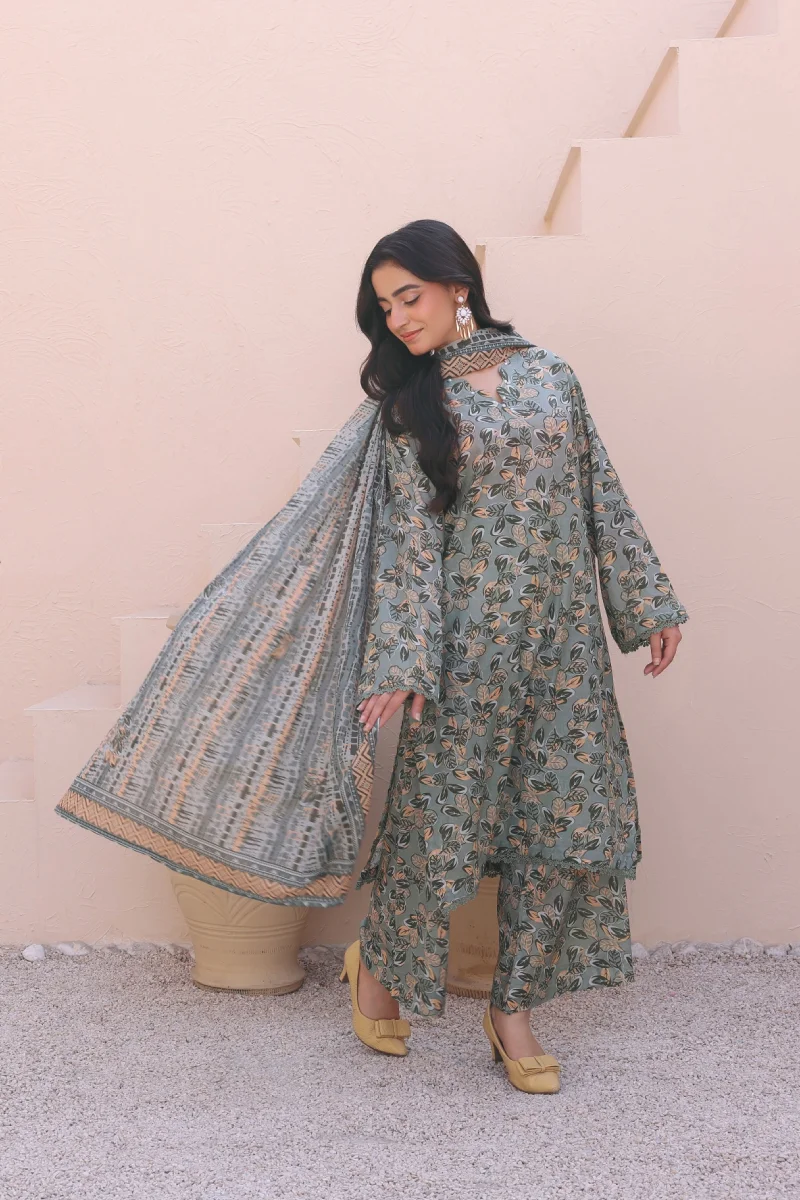 Bin Naeem Elan 3 Piece Digital Printed Lawn Suit