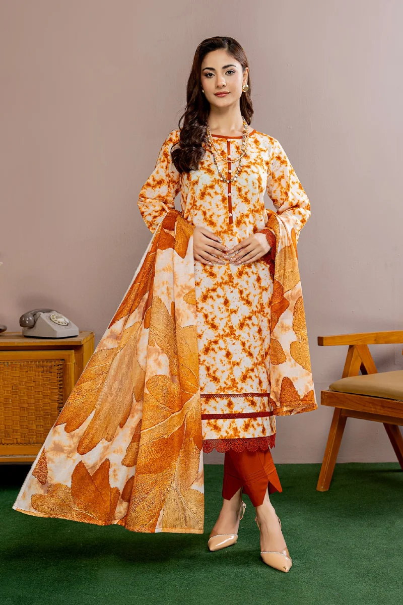 Bin Naeem Platinum Naqsh 3 Piece Luxury Printed Lawn Suit