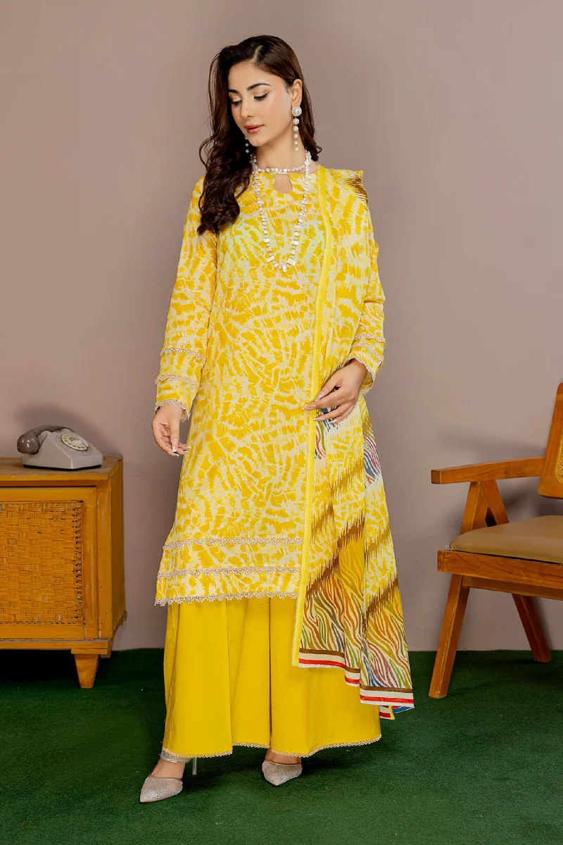Bin Naeem Platinum Zayrah 3 Piece Luxury Printed Lawn Suit