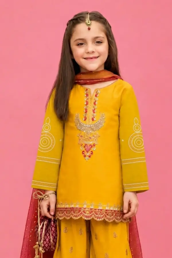 Marigold Glow Embroided Lawn