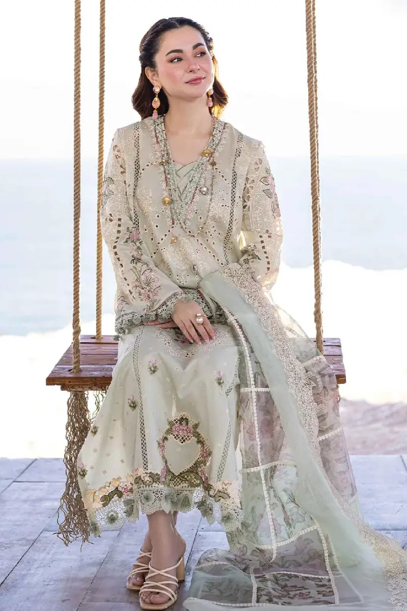 Pistachio Embroidered Lawn